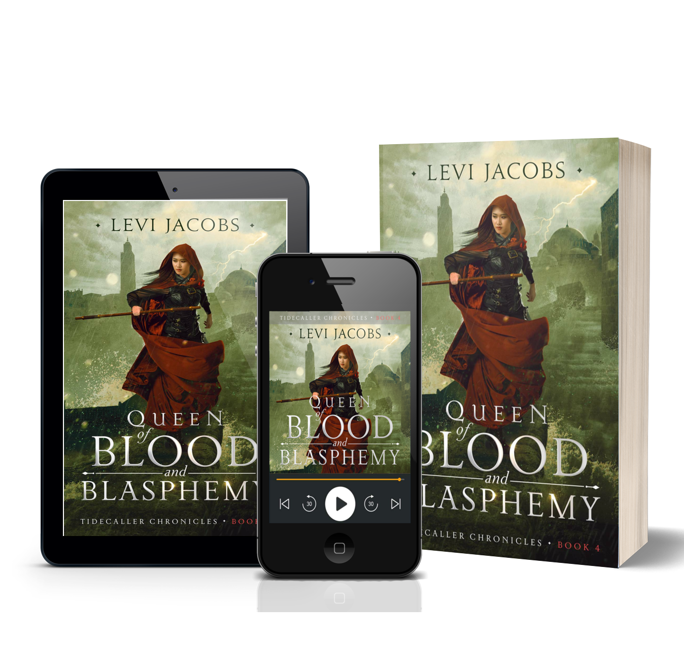 Ebook, paperback, and audiobook images for the product.